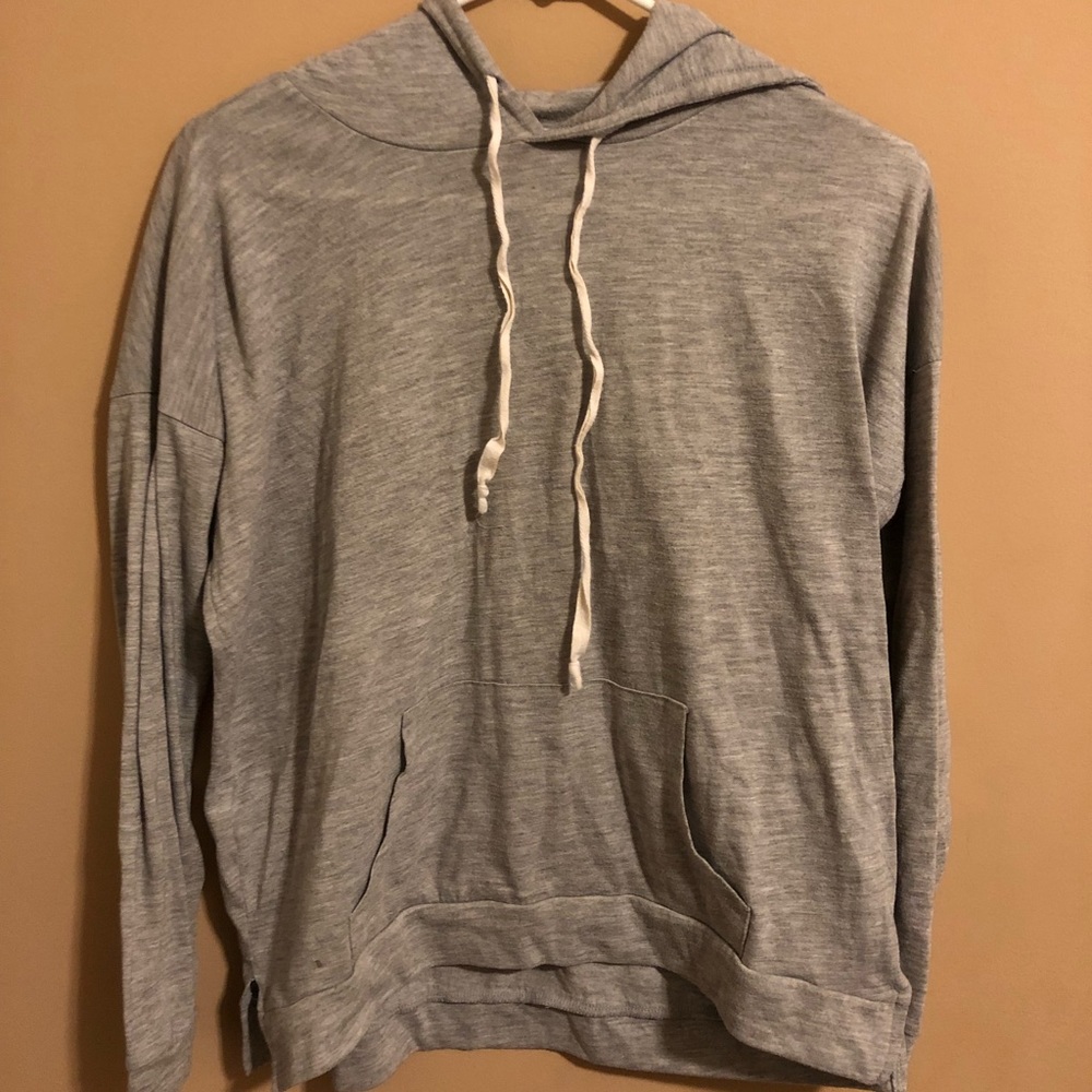 Grey lightweight hoodie